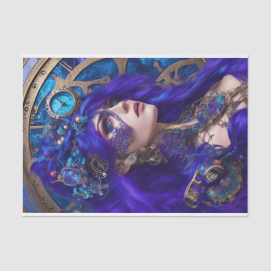 Dekoupage Tissue - Modern Steampunk Seidenpapier (Vorderseite)