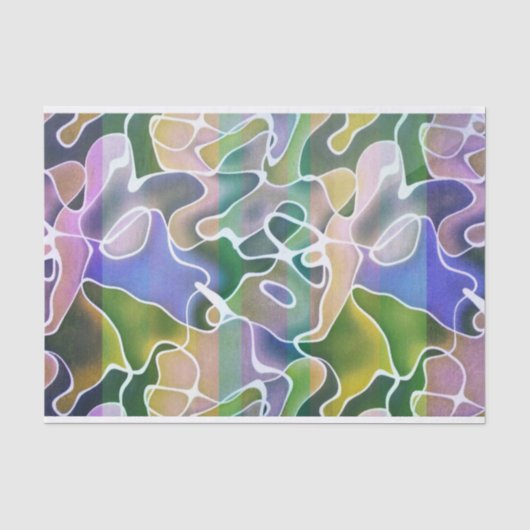 Dekoupage Tissue Paper (Abstrakte Streifen) Seidenpapier (Vorderseite)