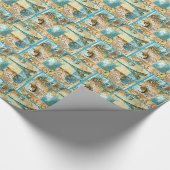 Dekoupage Tissue Paper Blue Paris Wrapping Paper Geschenkpapier (Ecke)