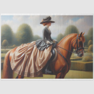Dekoupage Tissue Paper Horse Reittier Design Seidenpapier