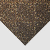 Dekoupage Tissue Paper mit Embossed Brass-Blätter Seidenpapier (Detail)