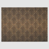 Dekoupage Tissue Paper mit Embossed Brass-Blätter Seidenpapier (Vorderseite)