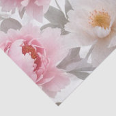 Dekoupage Tissue Paper (rosa und weiße Blume) Seidenpapier (Detail)