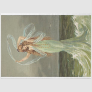 Dekoupage Tissue Paper Vintag Mermaid Sea Nymph Seidenpapier