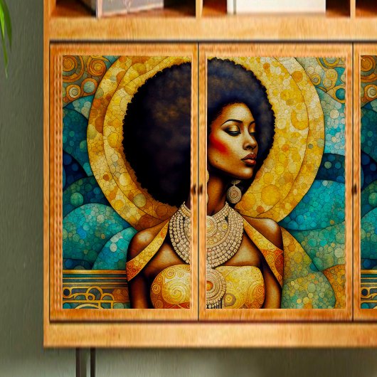 Dekoupage Tissue Paper von afrikanischen Frauen un Seidenpapier