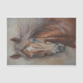 Dekoupage Tissue Paper von Brown Wild Horse Closeu Seidenpapier (Vorderseite)