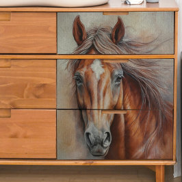 Dekoupage Tissue Paper von Brown Wild Horse Closeu Seidenpapier