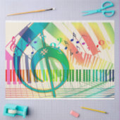 Dekoupage-Tissue-Papier der Tastatur für Musik-Tre Seidenpapier (Basteln)