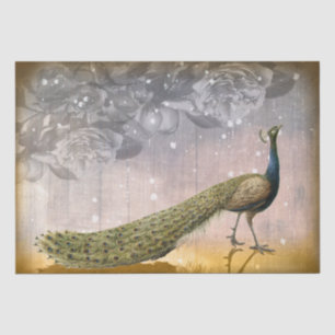Dekoupage-Tissue-Papier für Vintage Pfau und Rose Seidenpapier