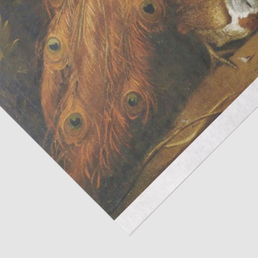 Dekoupage Tissue (Tissue) für antike Pfauenmalerei Seidenpapier (Ausschnitt)