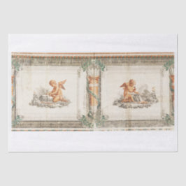 DEKOUPAGE TISSUPAPIER : VINTAGER FLORALFRIEZE SEIDENPAPIER