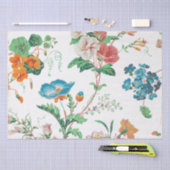 DEKOUPAGE TISSUPAPIER : VINTAGES BLUMENWALLPAPIER SEIDENPAPIER (Handwerk)