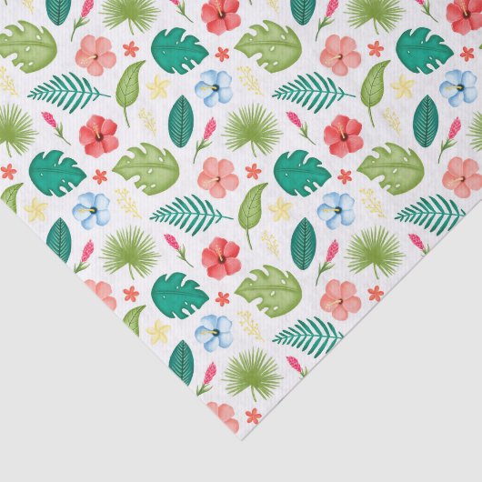 Dekoupage Tropical Hawaiian Birthday Party Seidenpapier (Ausschnitt)