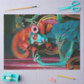 Dekoupage Übertrieben häufig vorgestellte Person W Seidenpapier (Basteln)