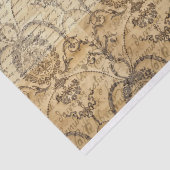 Dekoupage und Collage der Vintagen Handschrift Seidenpapier (Ausschnitt)