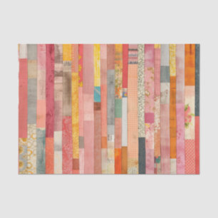 Dekoupage und Collage für gequiltes Design Seidenpapier