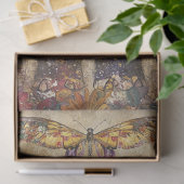 Dekoupage Vibranant Elephant farbenfrohe Blume Seidenpapier (Geschenk)