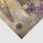 Dekoupage Vibranant Elephant farbenfrohe Blume Seidenpapier (Ausschnitt)