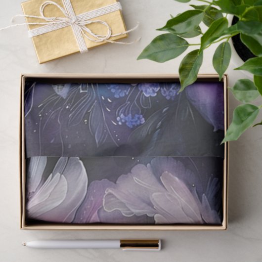 Dekoupage Vibranly Lila Pink Peonies Digital Seidenpapier (Geschenk)