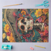 Dekoupage Vibrant Lady Day of Dead Seidenpapier (Basteln)