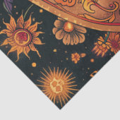 Dekoupage Vibrant Lady Day of Dead with Sombrero Seidenpapier (Ausschnitt)