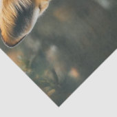 Dekoupage Vibrany Fotografie von Red Orange Fox Seidenpapier (Ausschnitt)