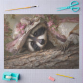 Dekoupage Viktorianisch Dressed Fox Behind Tree Seidenpapier (Basteln)