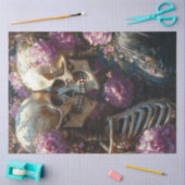 Dekoupage Viktorianisch Skeleton Hochzeit in Rosa Seidenpapier (Basteln)