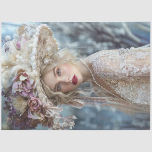 Dekoupage Vintag 1920er Belle of the Derby Seidenpapier (Vorderseite)