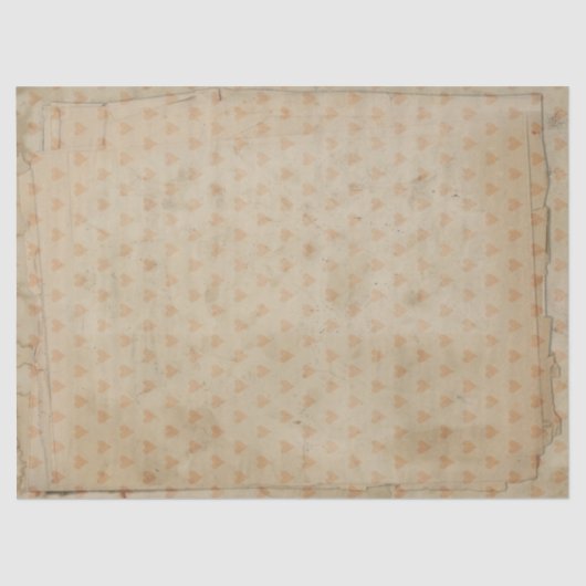 Dekoupage Vintag Hearts Seidenpapier (Vorderseite)