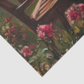 Dekoupage Vintag Lady in Garden & Standard Poodle Seidenpapier (Ausschnitt)