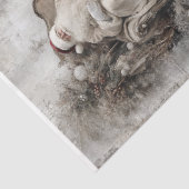 Dekoupage Vintag Santa & Untersetzer Seidenpapier (Ausschnitt)