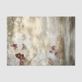 Dekoupage Vintag Storybook Background Landschaft Seidenpapier