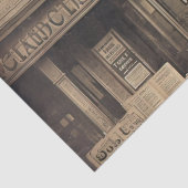 Dekoupage Vintage Zeitung alte Schriftart verblass Seidenpapier (Detail)