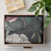 Dekoupage Vintager dunkler Blume Seidenpapier (Geschenk)