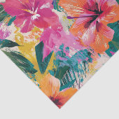 Dekoupage von Abstraktem Hibiskus anzeigen Seidenpapier (Ausschnitt)