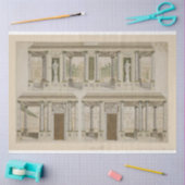 Dekoupage von Architekturkolumnen und Statuen Seidenpapier (Basteln)