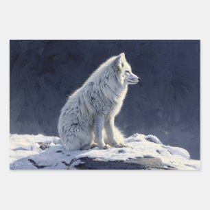 Dekoupage von Arctic Fox Geschenkpapier Set