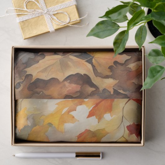 Dekoupage von Autumn Chipmunks & Marshmallows Seidenpapier (Geschenk)