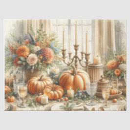 Dekoupage von Autumn Harvest Pumpkins Seidenpapier