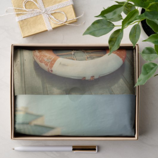 Dekoupage von Beachy Nautical Lifesaver Seidenpapier (Geschenk)