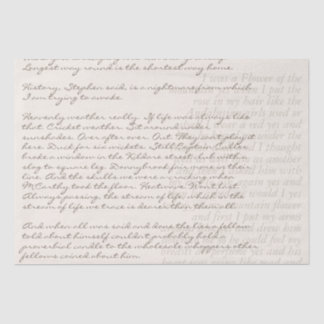 Dekoupage von benutzerdefinierten Texten Schriftbu Seidenpapier