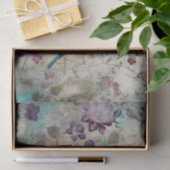 Dekoupage von Blue Bird farbenfrohe Blumengeschich Seidenpapier (Geschenk)