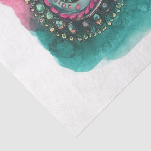 Dekoupage von Boho Valentine's Day Liebe Seidenpapier (Ausschnitt)