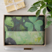 Dekoupage von Boston Terrier Clover Field Painting Seidenpapier (Geschenk)