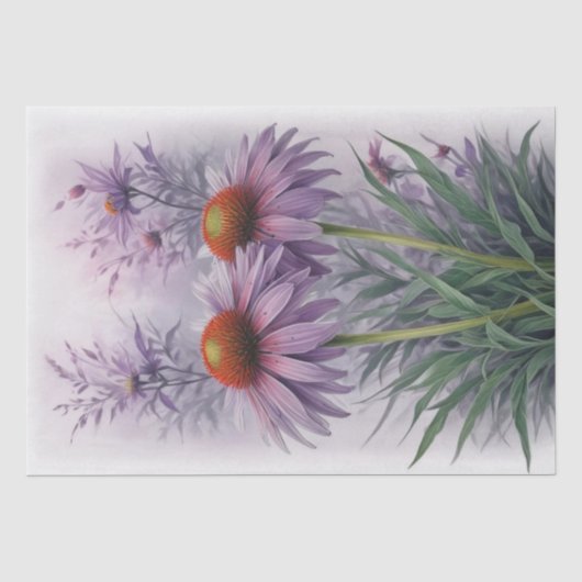Dekoupage von Cone-Blume Seidenpapier (Vorderseite)