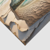 Dekoupage von Cracks Mail Art Beach Seidenpapier (Ausschnitt)