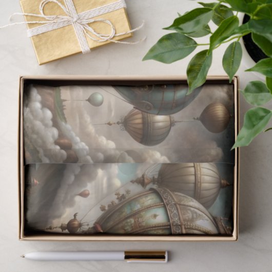 Dekoupage von Dampfschiffen Seidenpapier (Geschenk)