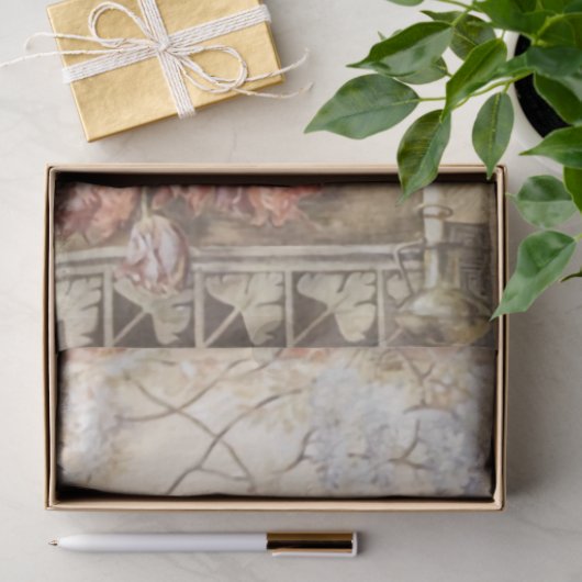 Dekoupage von Floral Wisteria & Fan Seidenpapier (Geschenk)