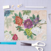 Dekoupage von Florals, mehrfarbig, Musik und Hands Seidenpapier (Handwerk)